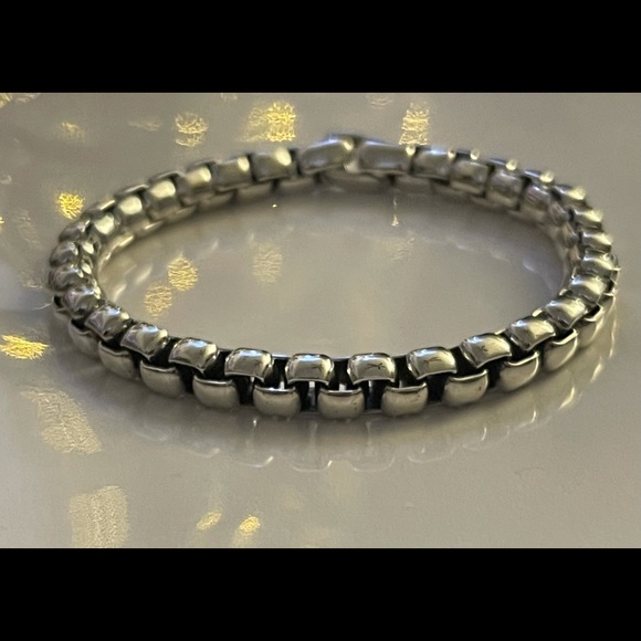 David Yurman 7 mm men’s box link bracelet s… - Picture 2 of 5